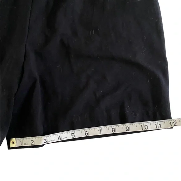 Karen Scott Sports Petites Black Stretch Shorts PM - Picture 5 of 6